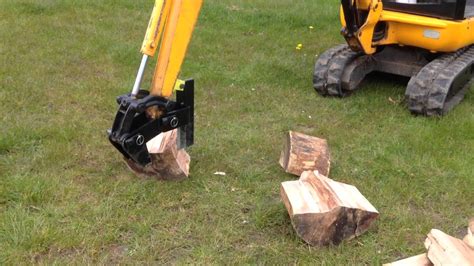 log splitter for mini digger|mini log splitter attachments.